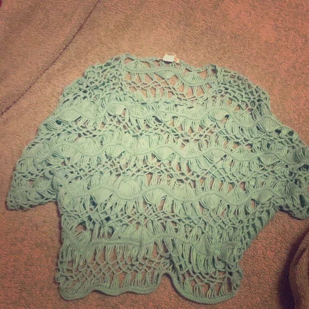 Crocheted loose sweater